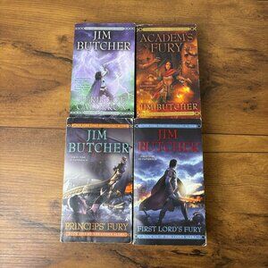Jim Butcher Codex Alera Series 4 Paperback Books 1,2,5,6  Furies Calderon Academ